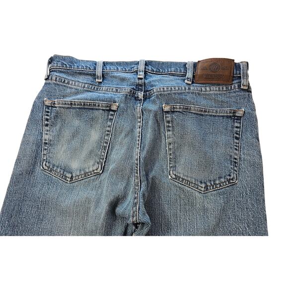 Wrangler 34x29 everyday work jeans casual comfort outdoor blue relaxed western ^ - Picture 3 of 6